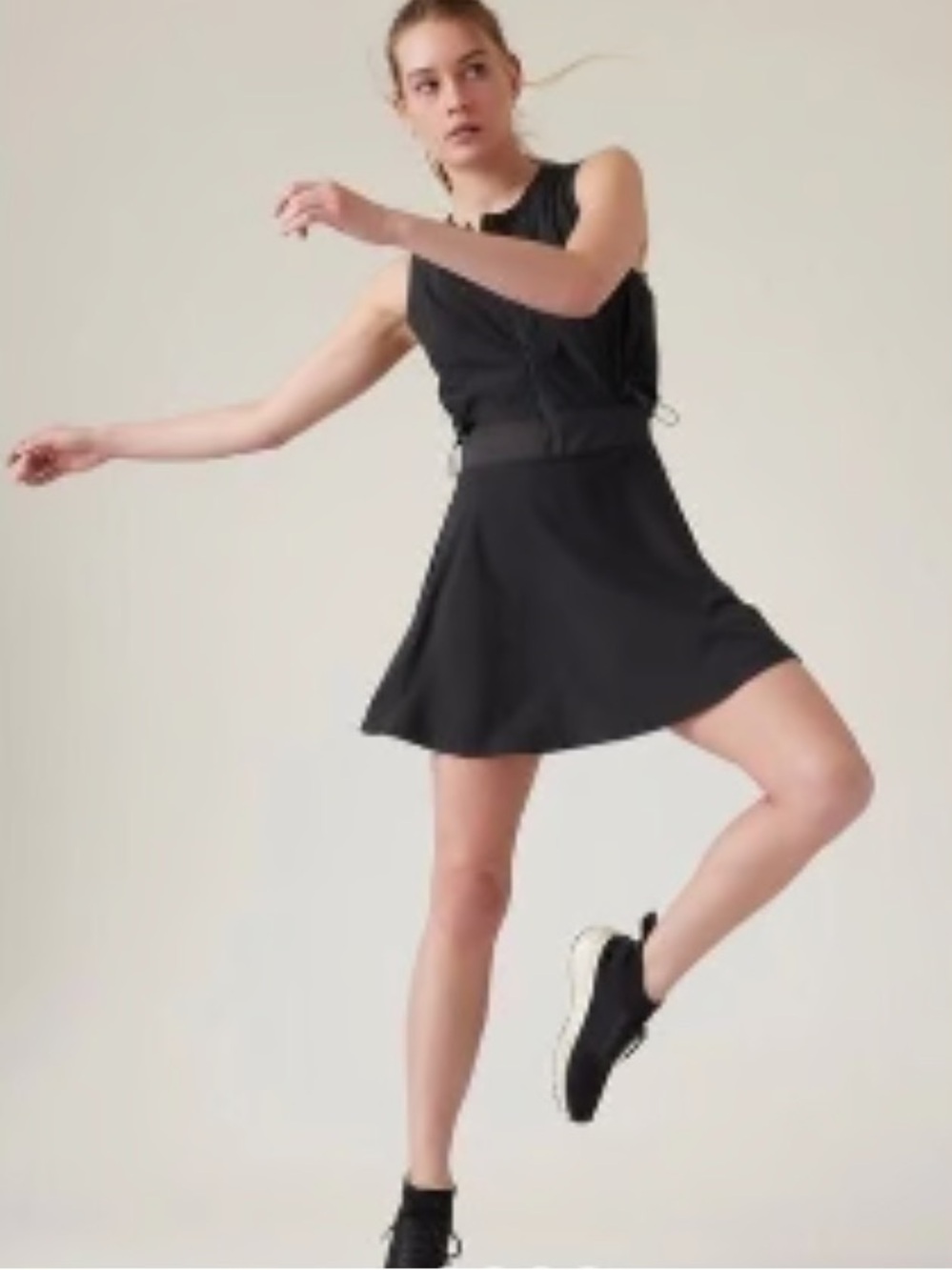 Athleta Expedition Dress Sleeveless Mini Dress Black
